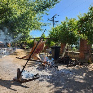 Chile country asado at Apaltagua winery in Colchagua Valley, Chile