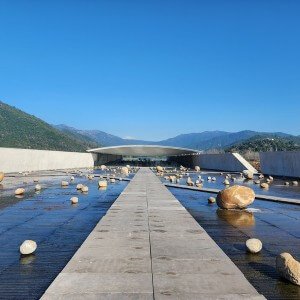 front view of VIK winery in Chile