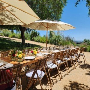 Vineyard lunch at Encierra, Chile wine country